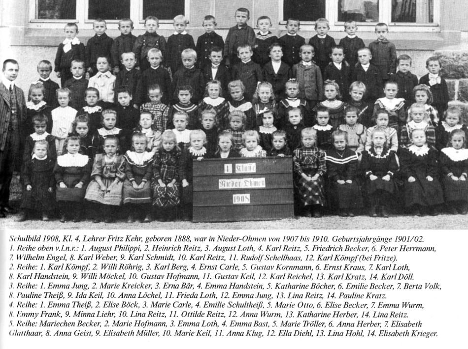 Schule Nieder-Ohmen 1908